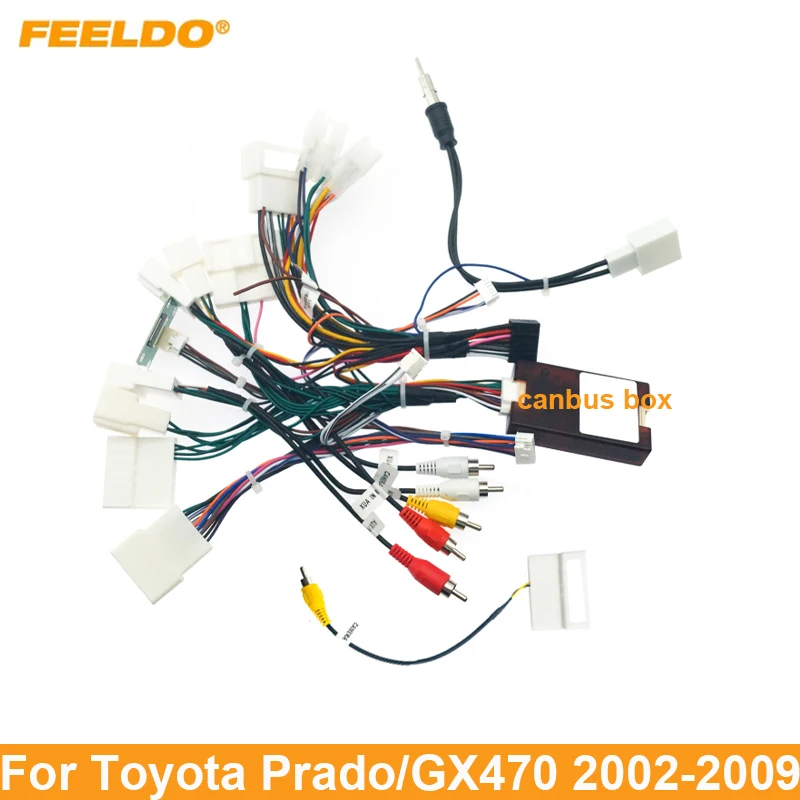 

Проводка FEELDO для автомобильной аудиосистемы для Lexus GX470 (02-09), штырьковый 16-контактный стереопровод для установки
