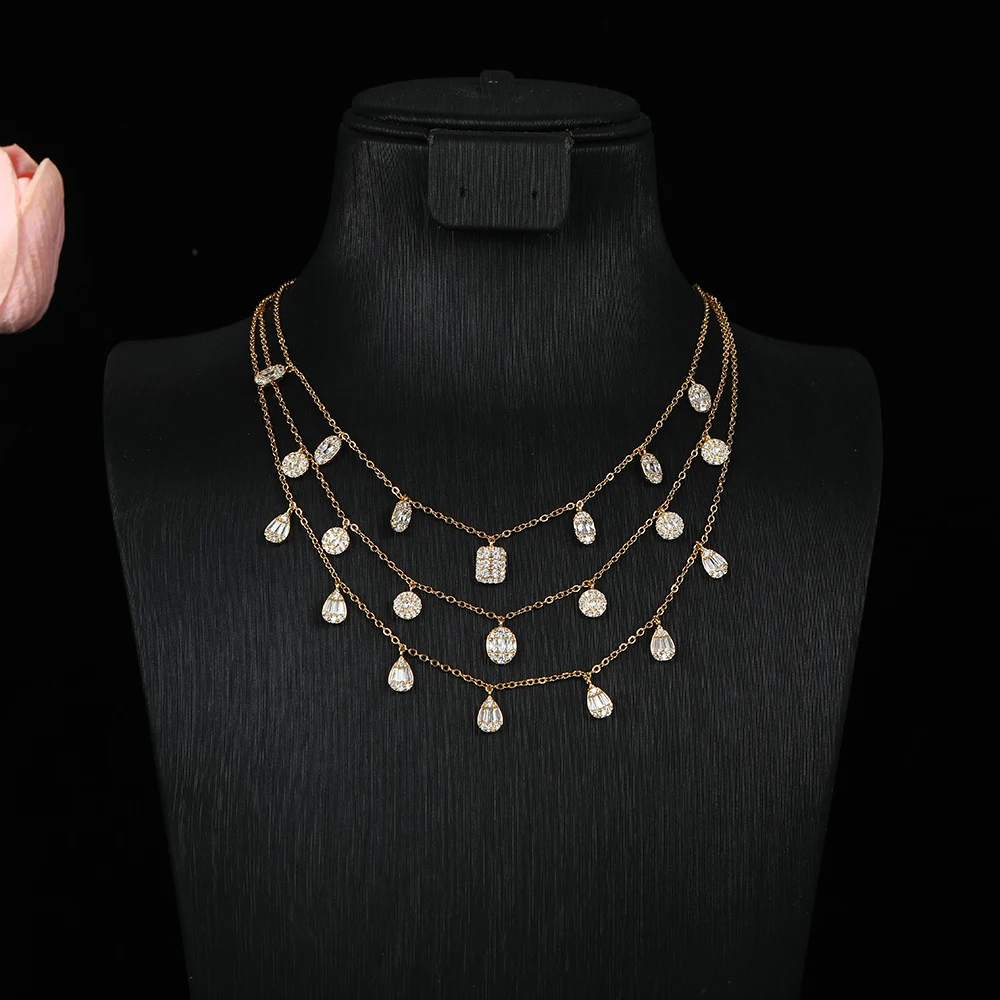 

Модное изящное ожерелье с квадратными каплями воды инициала, Штабелируемый чокер для женщин, девушки, жены, подарки, модные женские серьги N182