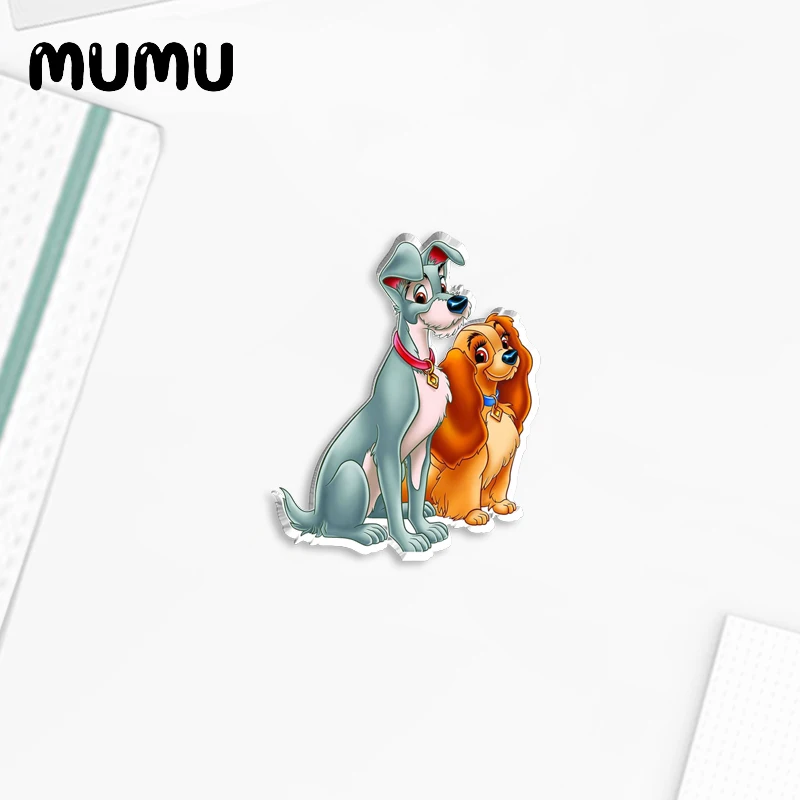 2024 New Lady and The Tramp Lapel Pin Dog Acrylic Brooches