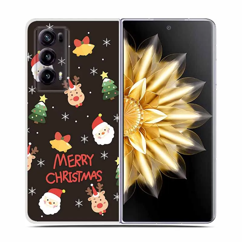 Christmas Cute Clear Hard Plastic Back Cover - Cartoon Design