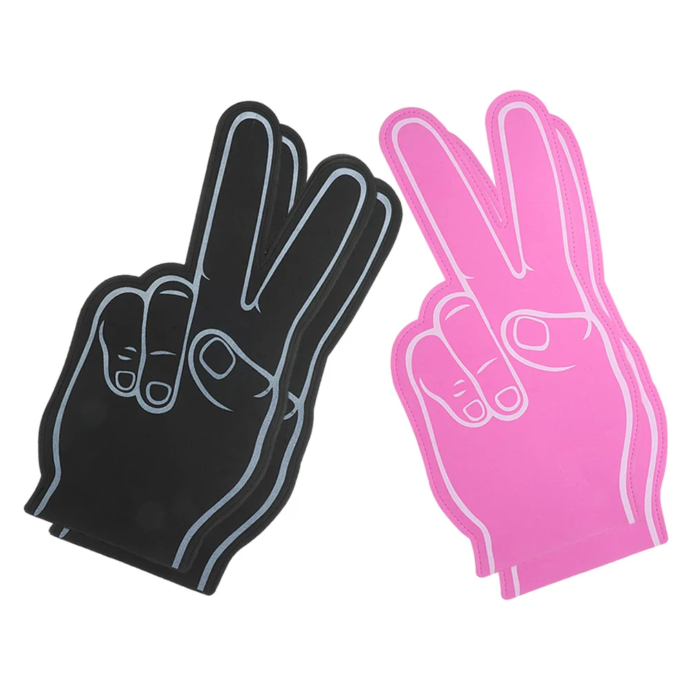 

Giant Foam Finger 4Pcs Number Foam Hand Cheerleading Foam Fingers Sports Cheer School Spirit Craft Foam Hands Team Finger