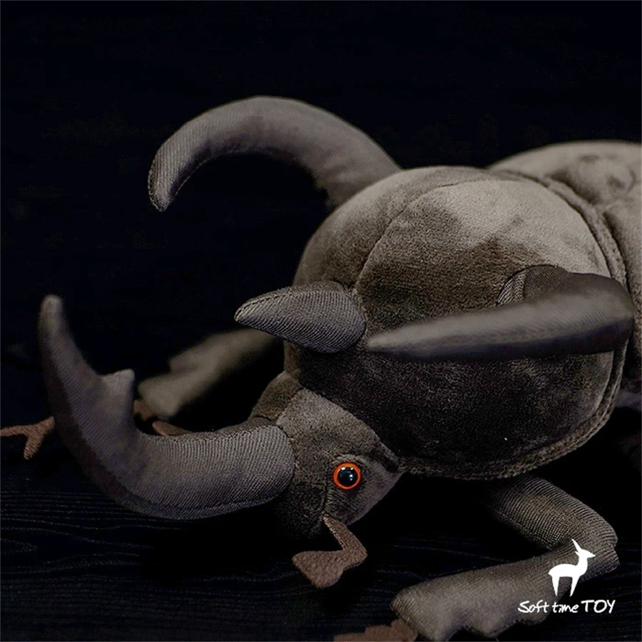 Papyrus Magna Insect High Fidelity Anime Cute Plushie Atlas Beetle Plush Toys Lifelike Animals Simulation Stuffed Doll Kawai Toy 5