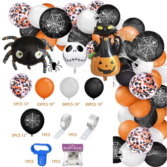 4 Ghirlande Halloween Orpelli 2 Metri - Decorazioni Per Esterni E Interni, Festa Spettrale - Foto 6