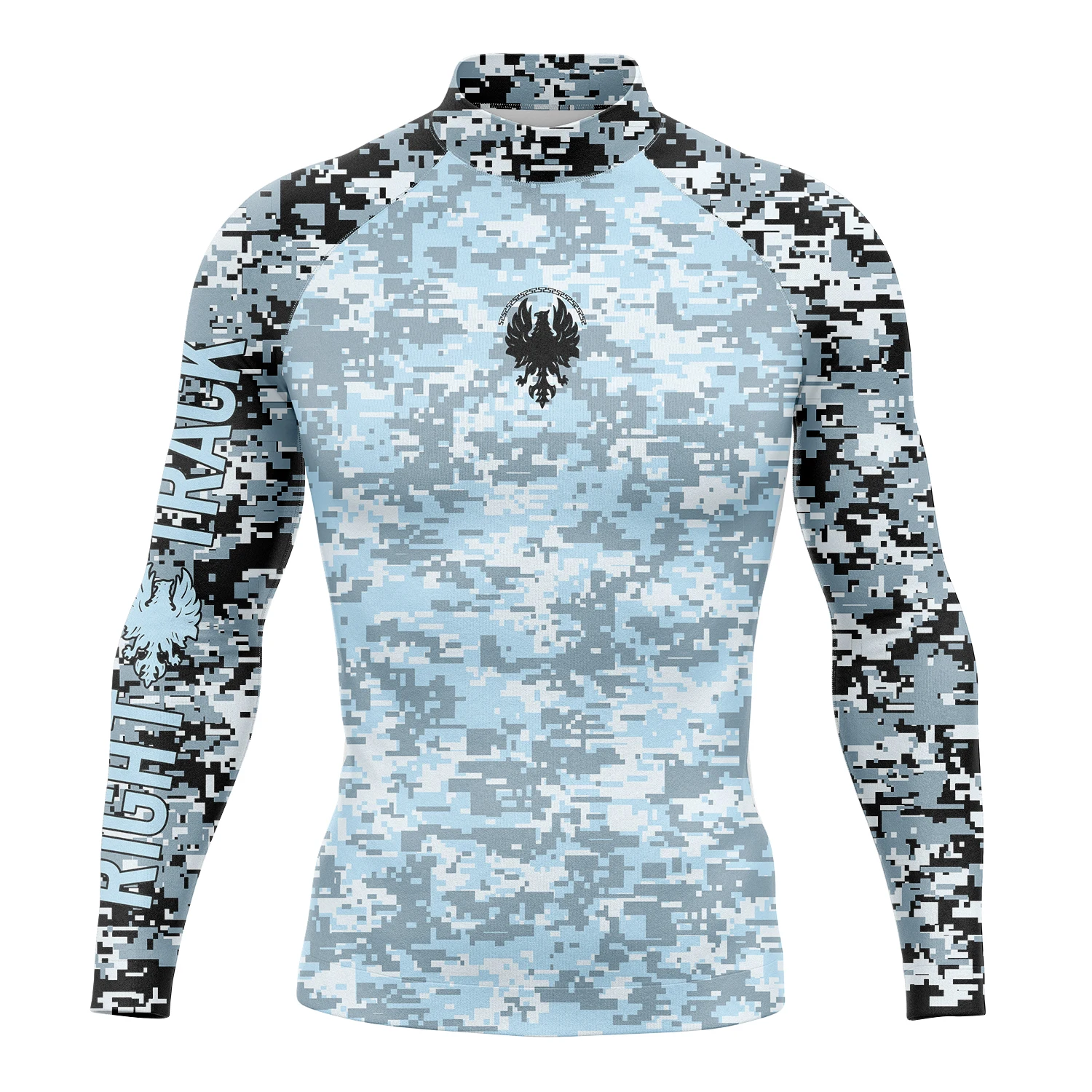Men Rashguard Long Sleeve Surfing Shirt