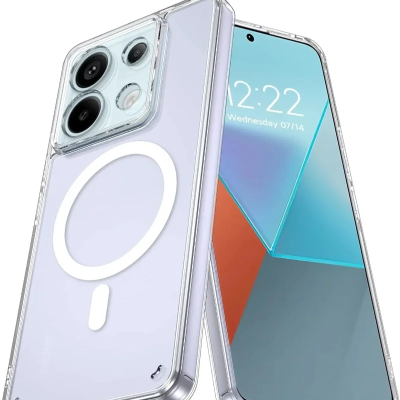 Magnetic Wireless Charging Clear Acrylic Phone Case
