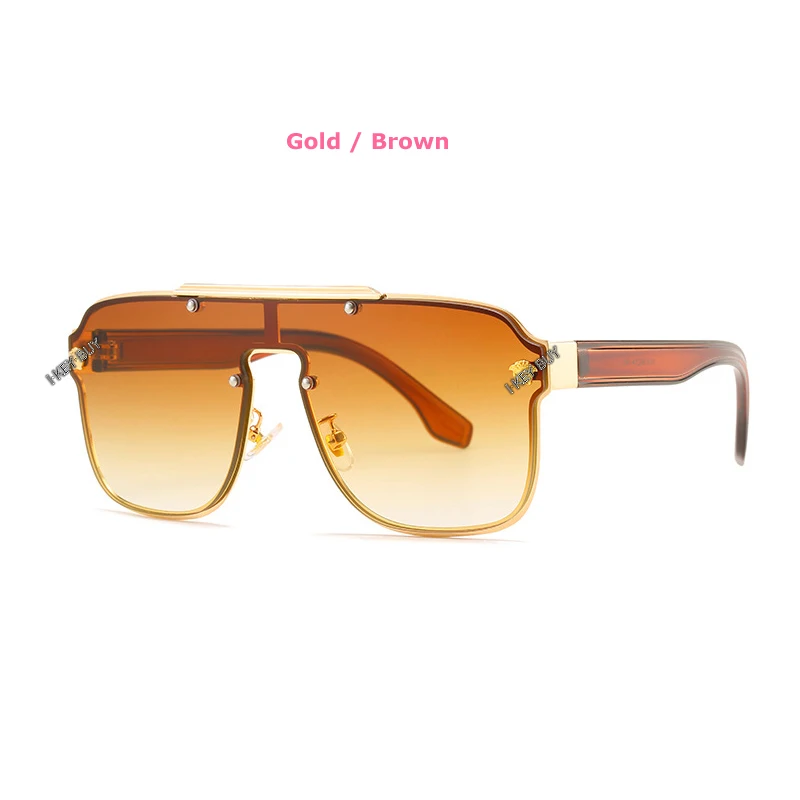 Oversized Fashion Sun Glasses For Men Women Wind-Proof Driver Goggles Large Full Frame Siamese-style Sunglasses 1pc