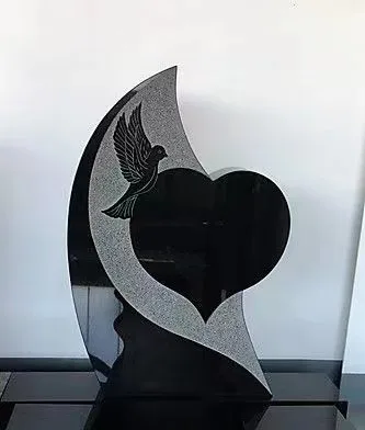Heart Shape Cheap Granite Tombstone Gravestone Design Monument Granite