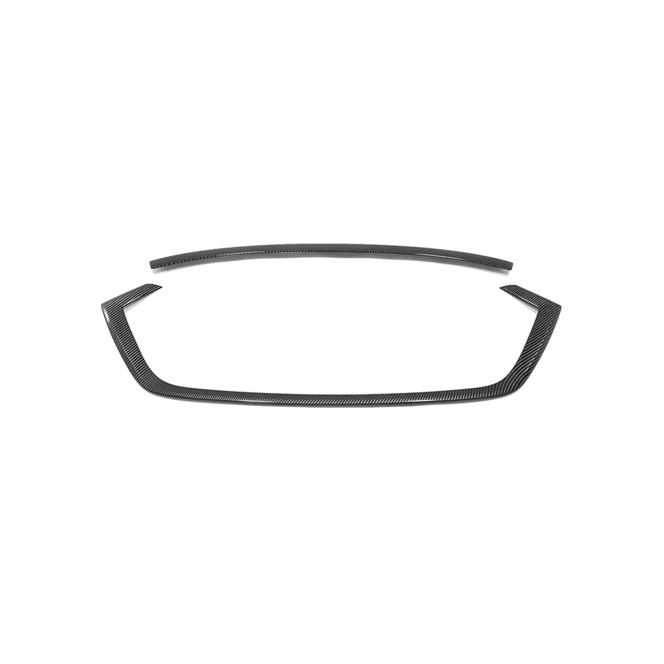 Absクロームフロントセンターグリルフレームトリムカースタイリング