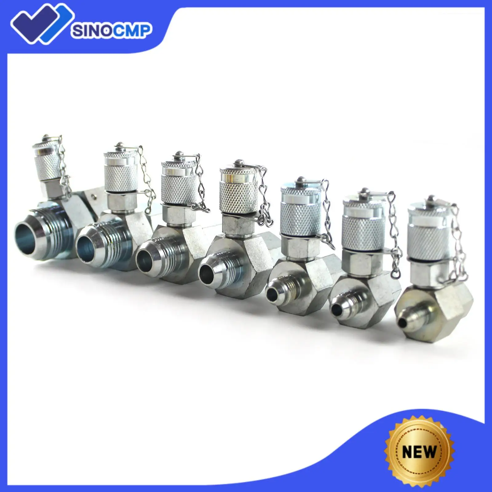 7X JIC-37° Type Hydraulic Swivel Run Tees for Excavator UNF 1-5/16 1-1/16  7/8 3/4  9/16 1/2  7/16 Series Test Coupling Point