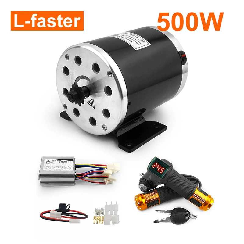L-Faster 고속 MY1020 전기 고카트 브러시 모터 컨트롤러 키트 500W 2..