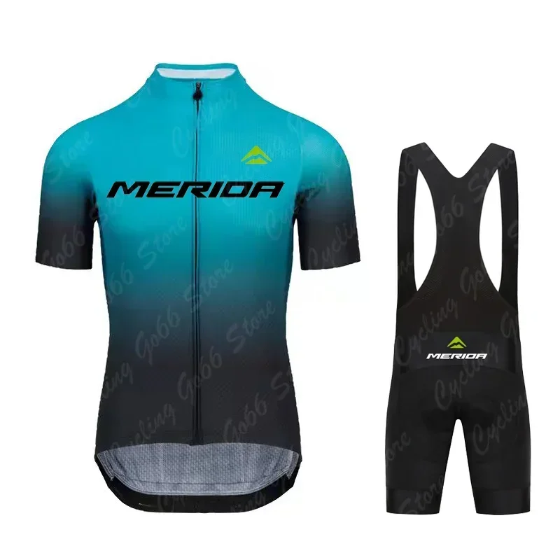 Team Cycling Jersey Set Maillot Cycling Clothing Road Bike Suit Mountain Bicycle Shirt Bib Shorts MTB Ropa Merida cycling jersey cycling shirt cycling suit cycling jersey set