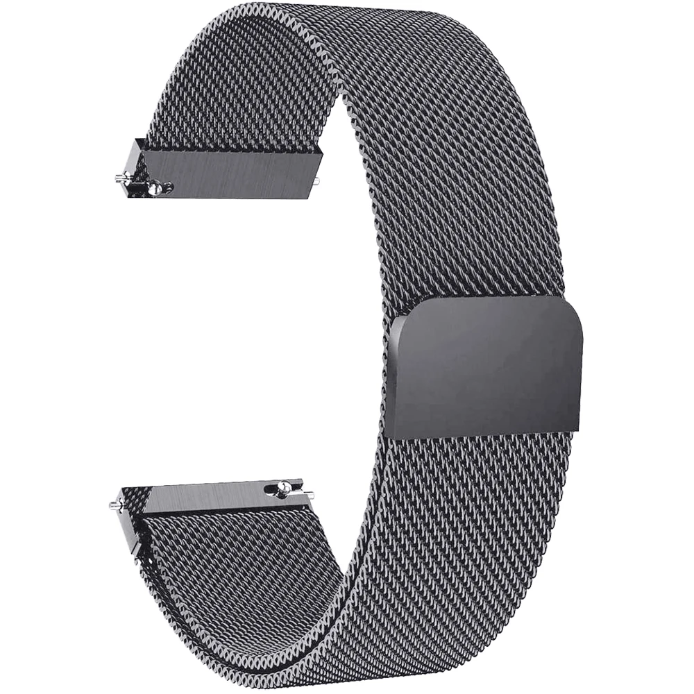 Versatile Milanese Loop Metal Strap - 18mm, 20mm, 22mm Adjustable Band Bracelet