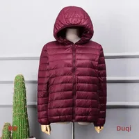 Plus Size Lightweight down Cotton Jacket Women Short Style Easy Carry Winter Clothes for plus Size Women Fat Sister Mom