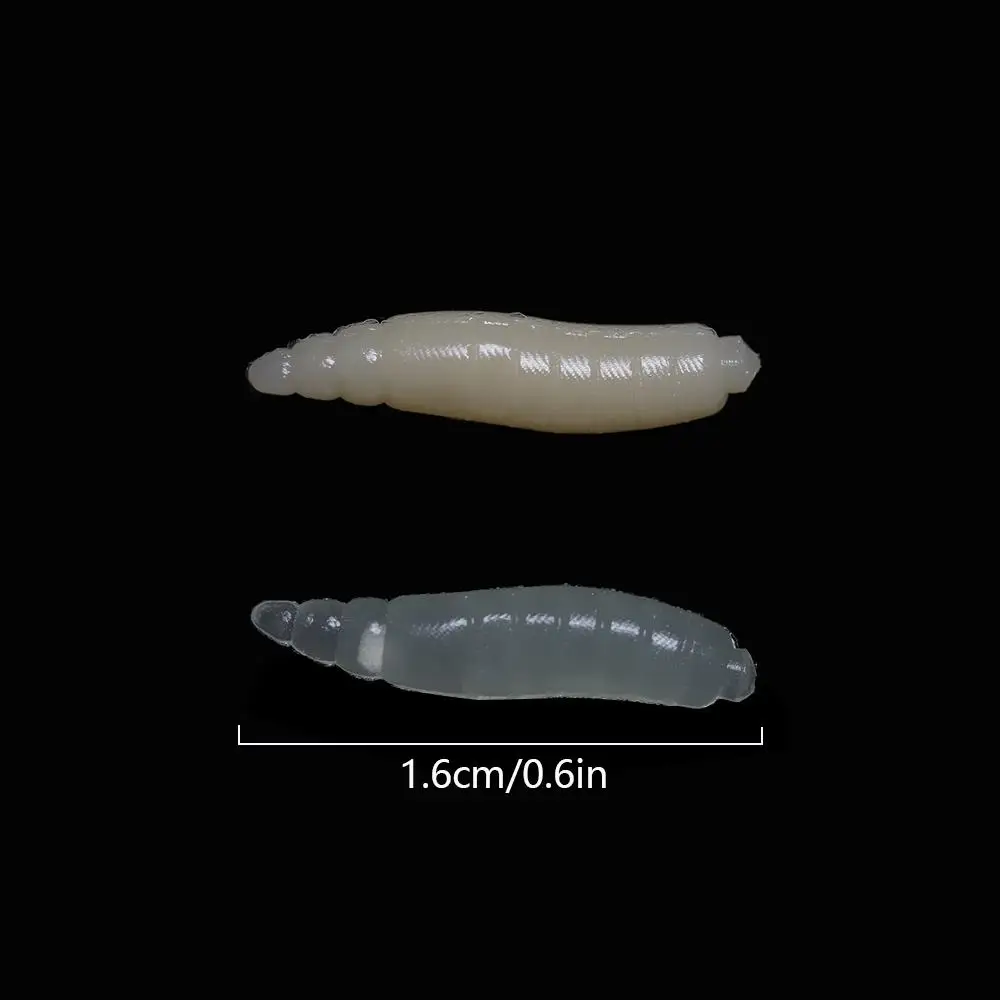 50Pcs Hot Silicon Excellent Toughness Worm Fishing Bait Bionics Soft Lures Road Asia Bait Maggots Shape Tackle