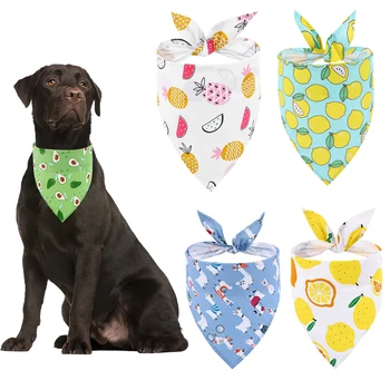 Floral Dog Bandana Scarf 1