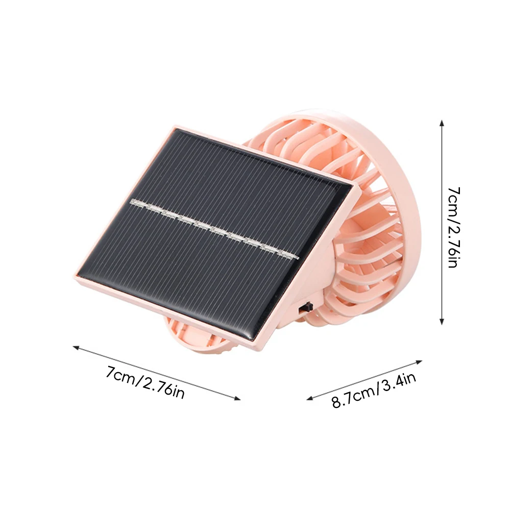 Portable Mini Hand Clip Fan USB Rechargeable Solar Powered Fan For Travel Outdoor Hiking Camping Clip On Air Cooling Small Fan