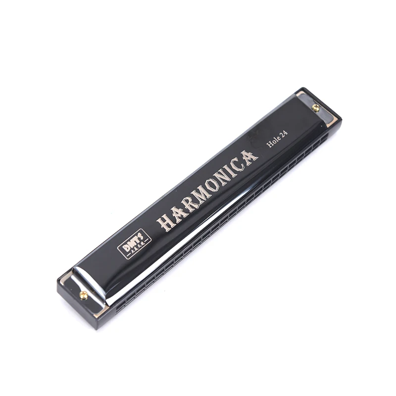 24 Hole Harmonica Key C Mouth Metal Organ Beginners Double Row Blues Musical Instruments diatonic harmonica chromatic harmonica kids harmonica