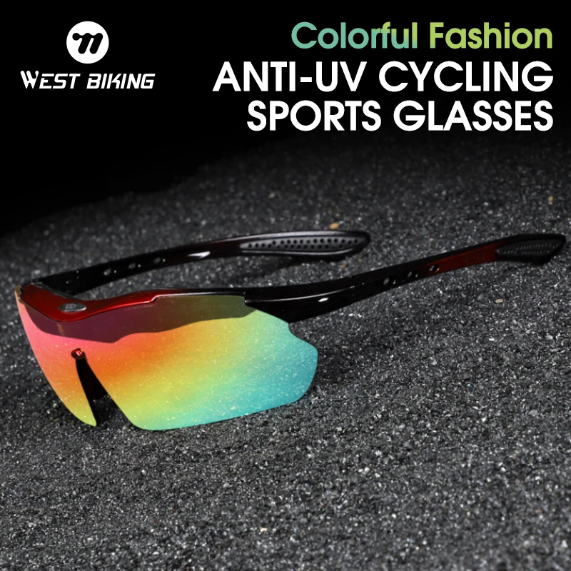 Men Cool Sunglasses UV400 Cycling Glasses MTB Road Bike Colorful Outdoor Sport Ultra Light Eyewear For Fishing