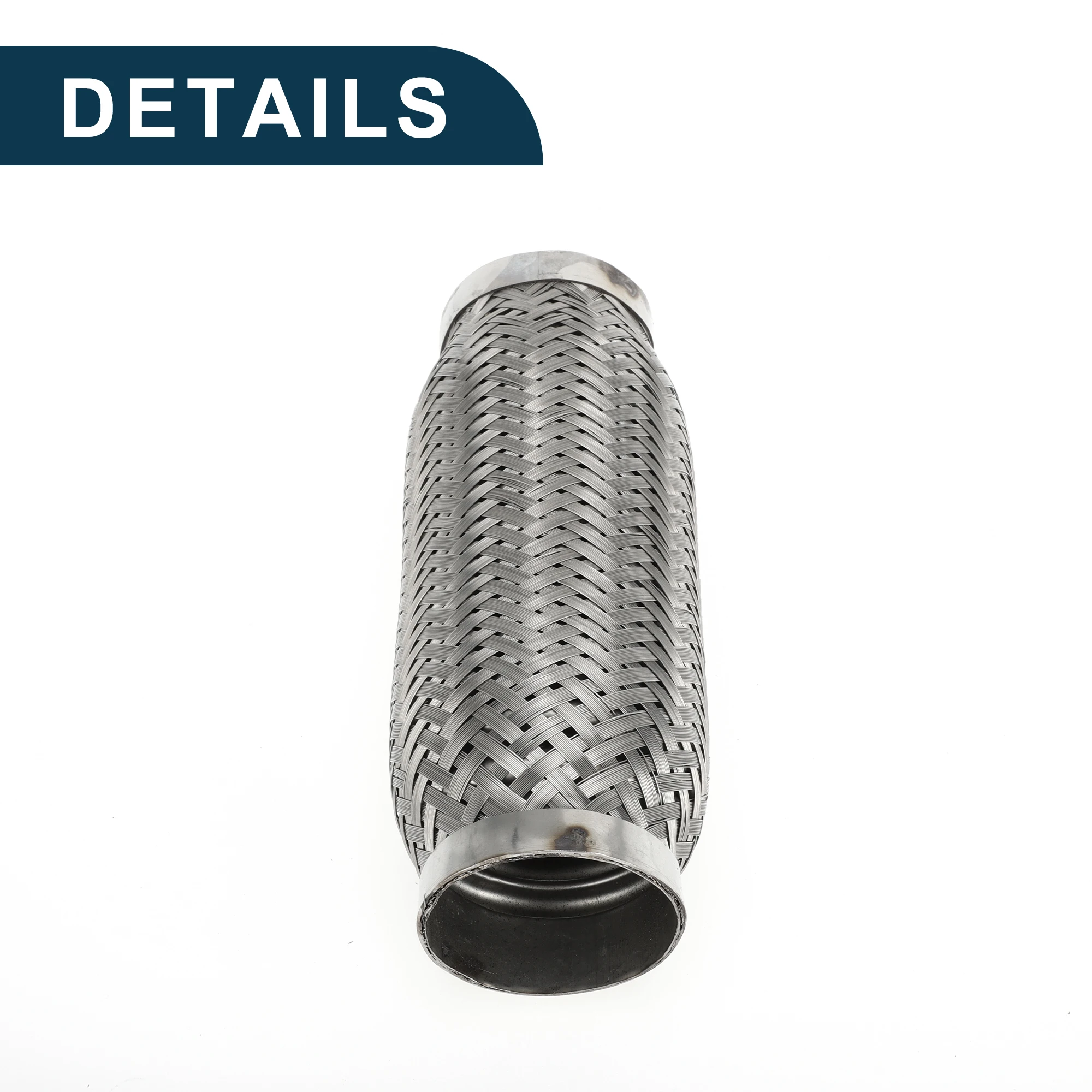 UXCELL 45/50/60/65mm ID Car Exhaust Flexible Pipe Exhaust Flex Connector Pipes Bellows Universal Durable Stainless Steel