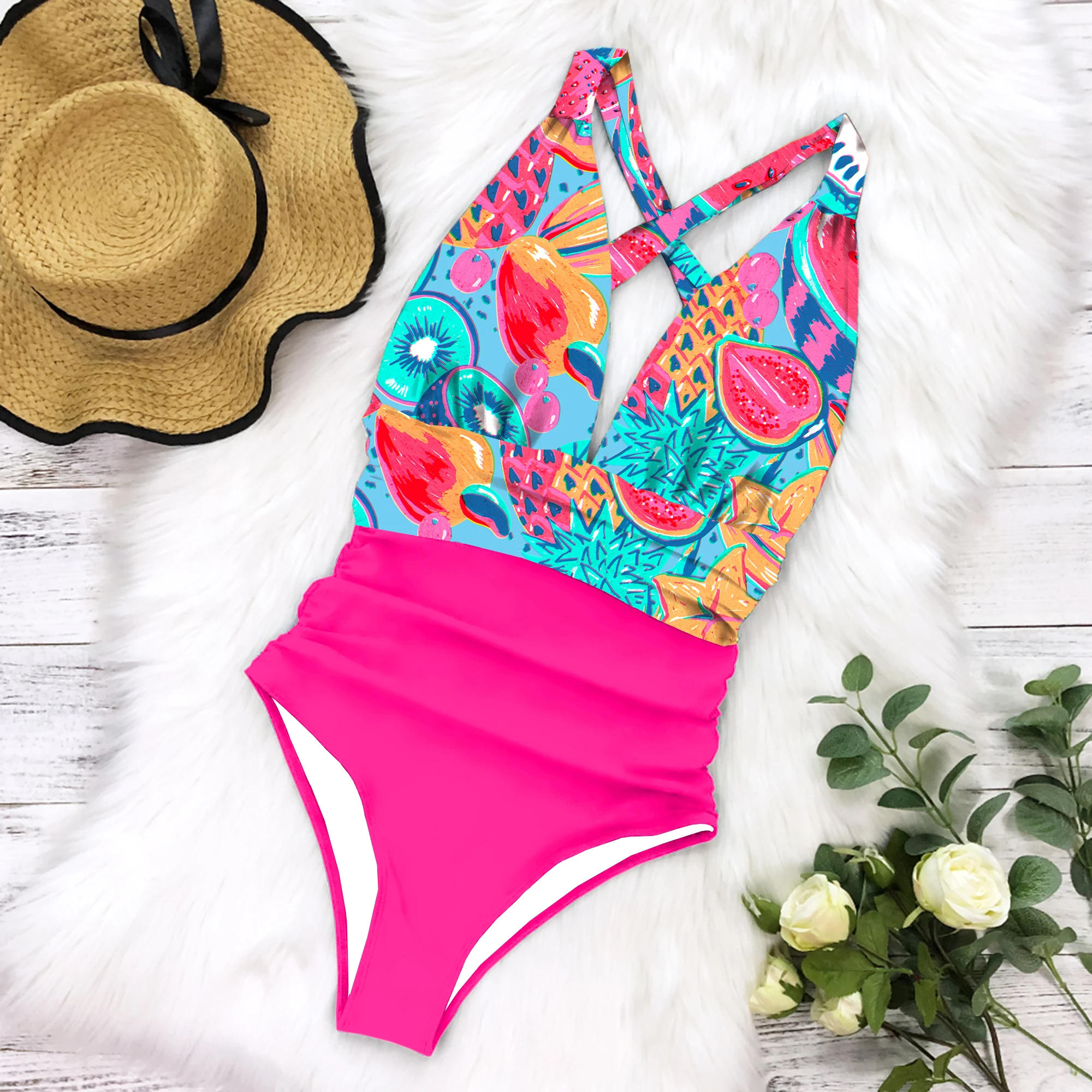 2023  ǽ    Monokini Ruffle  Bodysuit ġ  