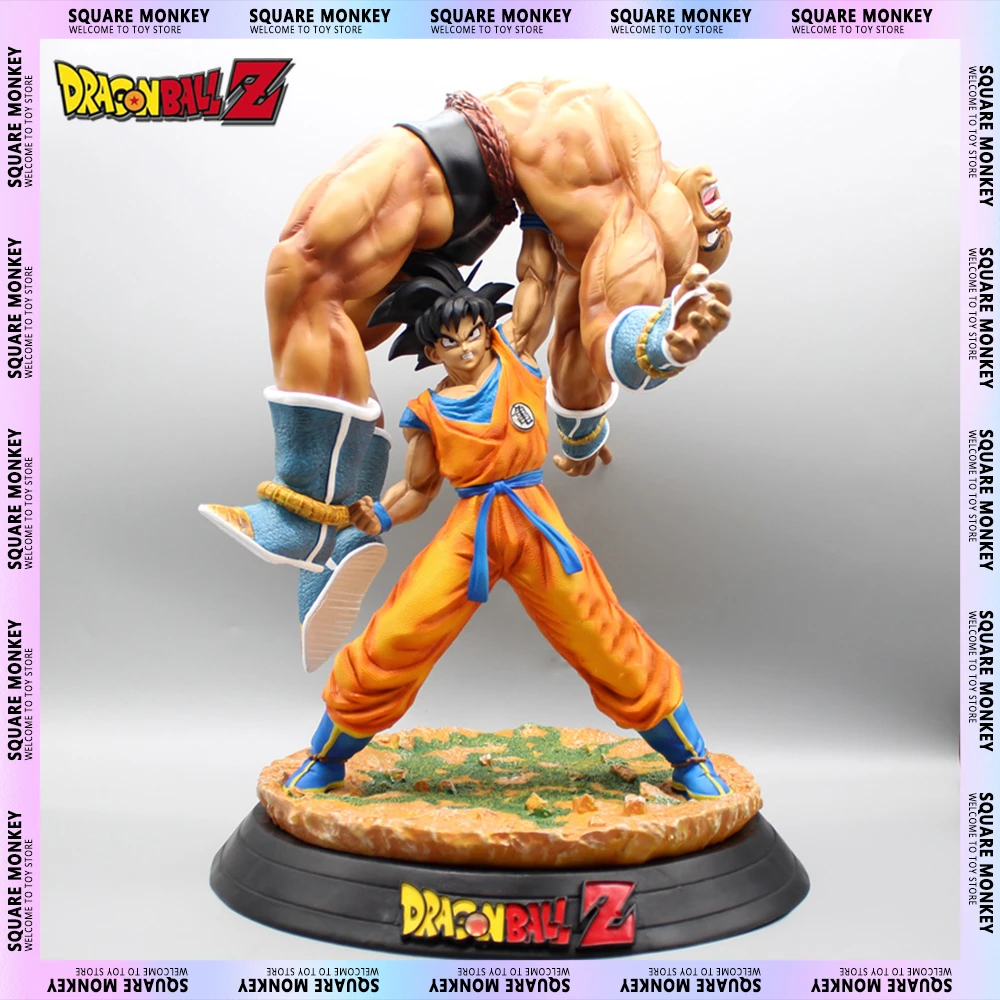 43cm Dragon Ball Goku Lift Nappa Anime Action Figures GK PVC Statue