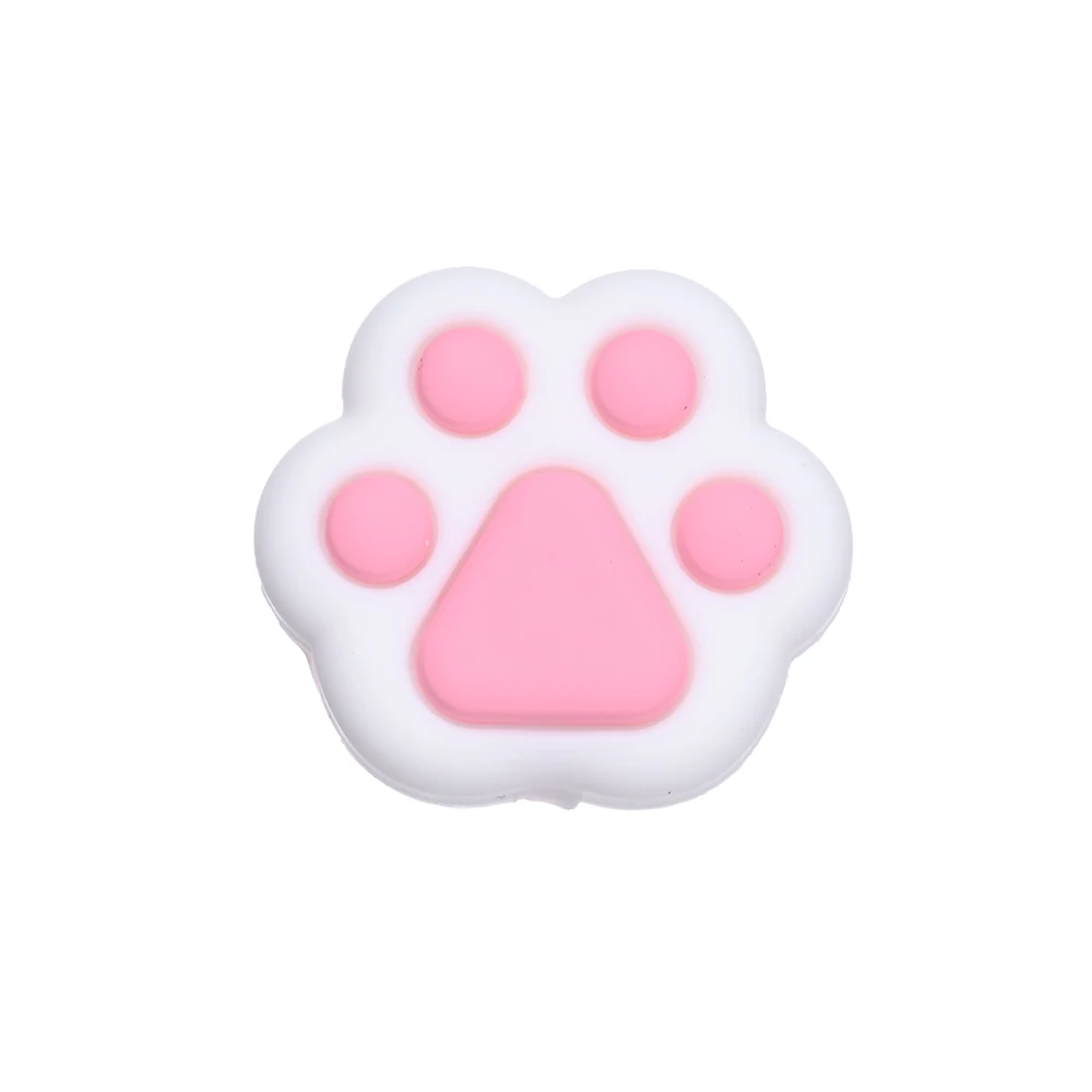 Cat Claw Strawberry Rainbow Chrysanthemum Food Grade Silicone Beads DIY Newborn DIY Pacifier Chain Necklace Accessories silicone beads,silicone jewelry accessories 4Pcs