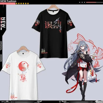Футболка Honkai Impact 3 Herrscher of Sentience с 3D принтом для женщин и мужчин, летняя модная смешная футболка с коротким рукавом, графические футболки, косп...