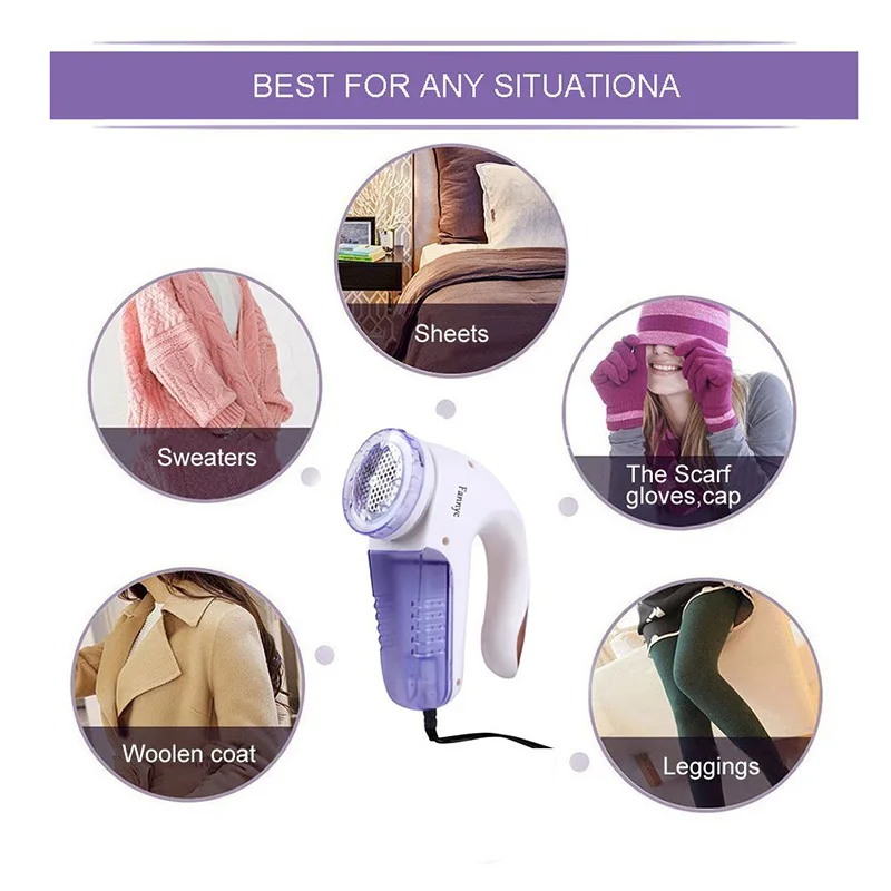 Electric Clothes Lint Remover Fabrics Sweater Pill Fluff Fuzz Shaver Lint Pellets Cut Machine 2
