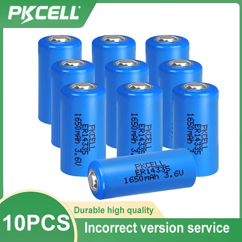 

10 шт. PKCELL 2/3AA 3,6 В ER14335 1650 мАч Батарея LiSOCL2 Батареи для видеокамеры Электрооборудование Беспроводные датчики