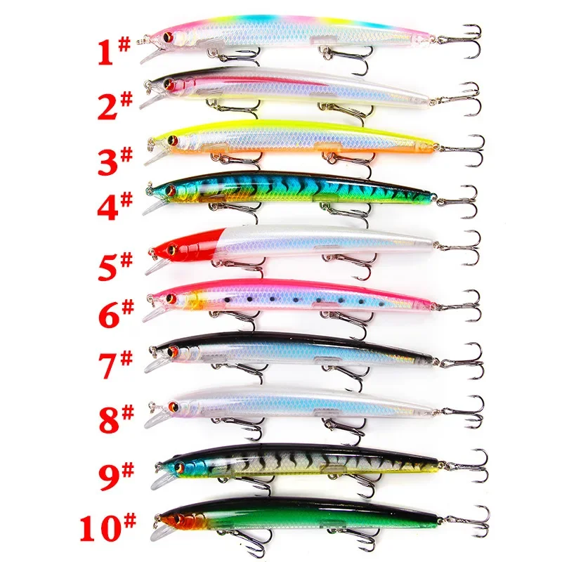 Fishing Lure Carp Fishing Bait 1Pcs Fishing Lures Laser Floating Minnow Bait 135mm 15g Artificial Hard Bait Fishing Wobbler Crankbait Jig Tackle Lure