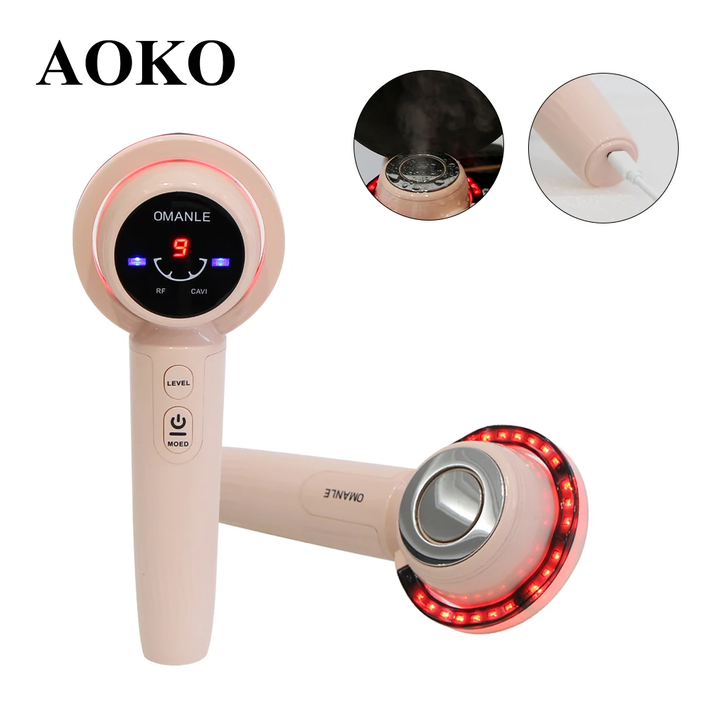 Aoko New Ultrasound Cavitation Body Dimagrante Machinemassage Body Shaping Fat Burner Ems Dispositivo Di Sollevamento Del Viso Radio Per La Perdita Di