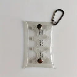 Vibrant Compact Coin Organizer & Card Holder Wallet (Transparent)