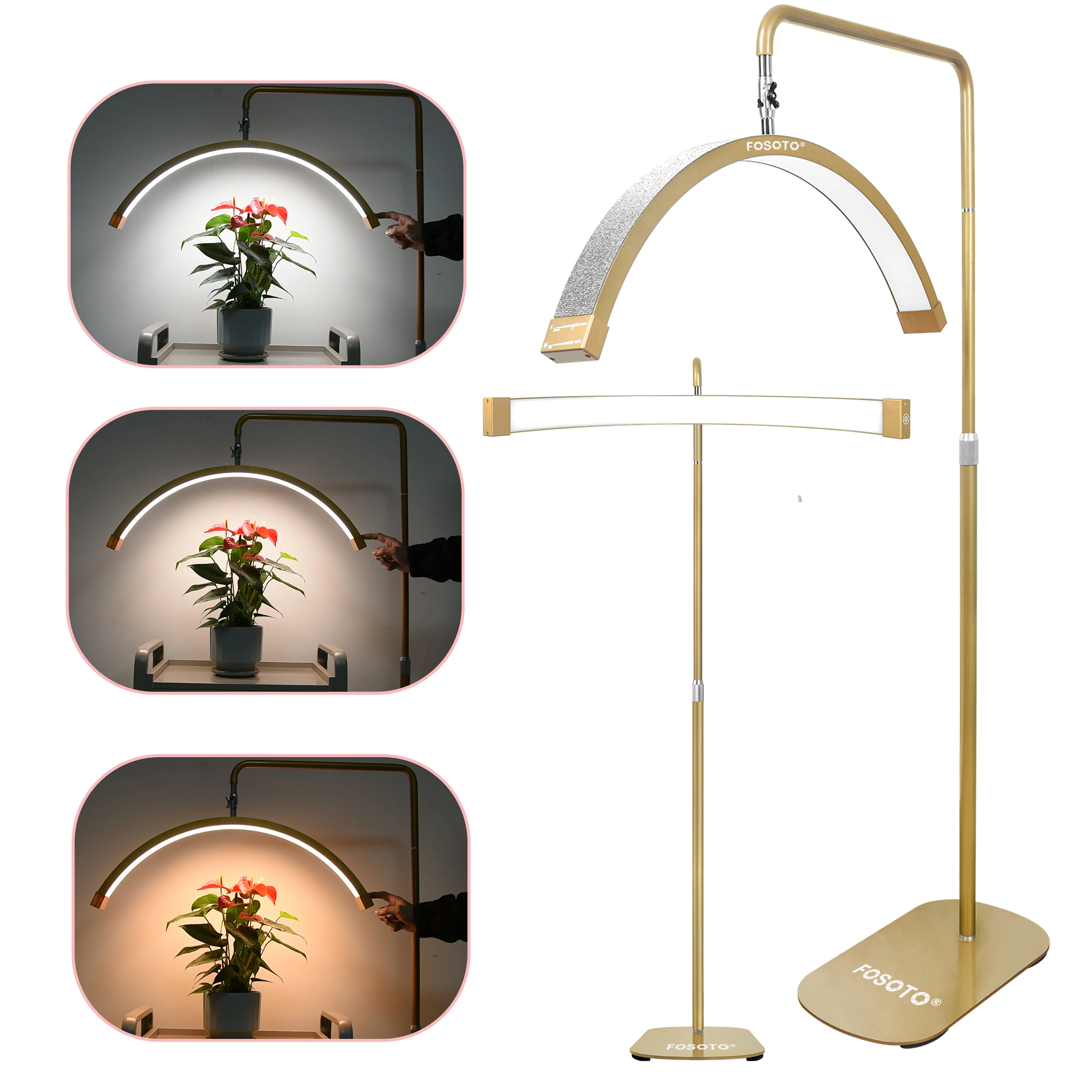 

Dropshipping Photographic Lighting 45W Arc Moon Lamp for eyelash extension 28inch Half Ring Fill Light for Makeup Selfie Tattoo