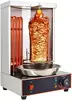 Shawarma Machine Electric Vertical Kebab Grill Gyro Rotisserie Oven Meat Broiler with 2 Heating Tubes Stainless Steel Body 110V 1