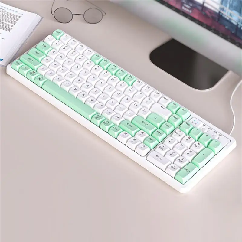 

USB Wired Gaming Keyboard 102 Keys Mechanical Feeling Gamer Backlit Keyboard For Computer Laptop Keyboard For Office Window