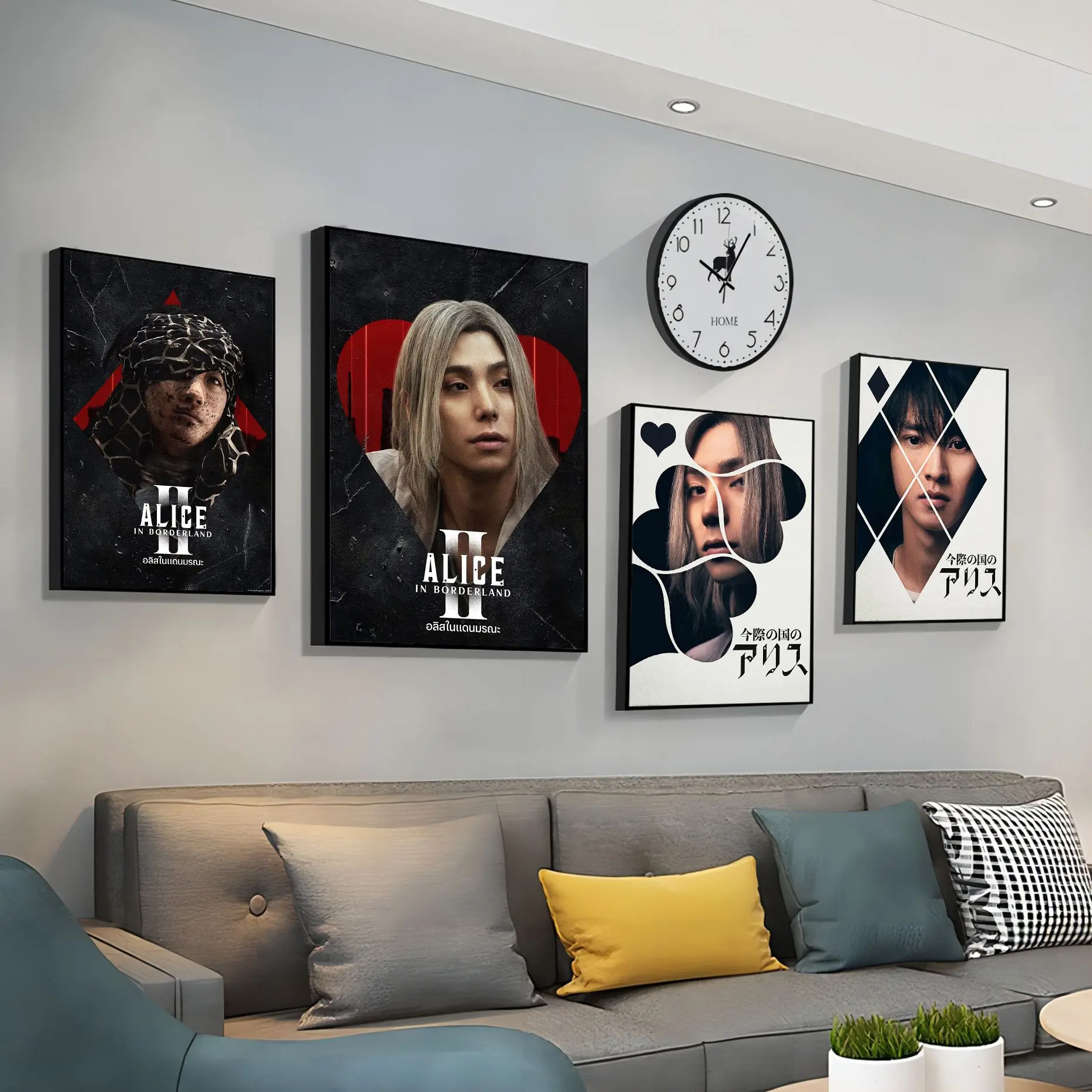 Alice In Borderland 2 Movie Vintage Poster Sticky Vintage Room Home Bar Cafe Decor Poster Adesivi Murali