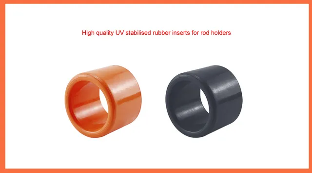 2PCS Marine Fishing UV Stabilized Rubber Insert Protectors For