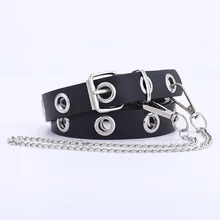 

Punk Concave Shape Corn Women's Decorative Chain Trouser Belt Fashion All-match