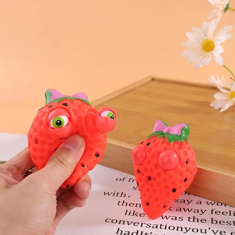

Игрушка-антистресс в виде клубники, медленно восстанавливающая форму игрушка для детей, игрушки-сжималки для взрослых, креативная игрушка-сжималка для глаз, игрушка-антистресс в виде клубники