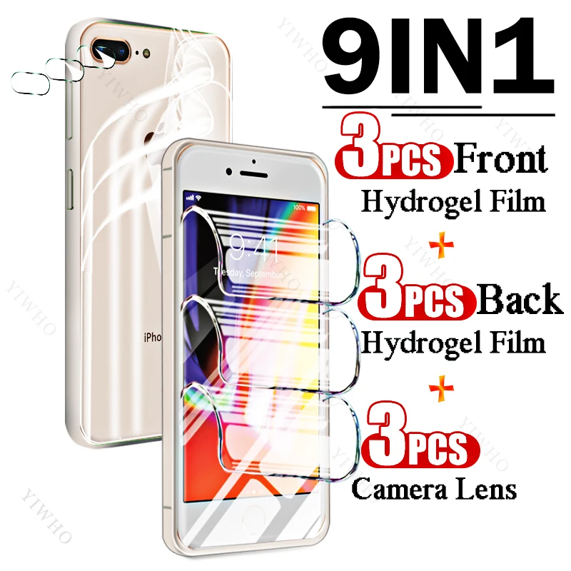 9in1 Full Covers Front Back Hydrogel Film for Apple IPhone Plus