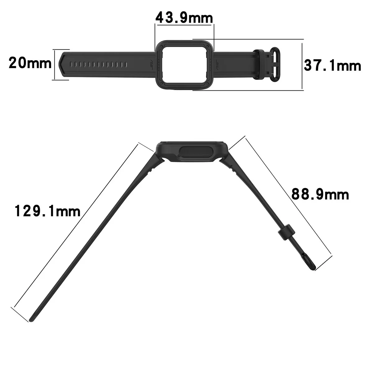Dual-Function Soft Silicone Sport Strap and Protective Cover