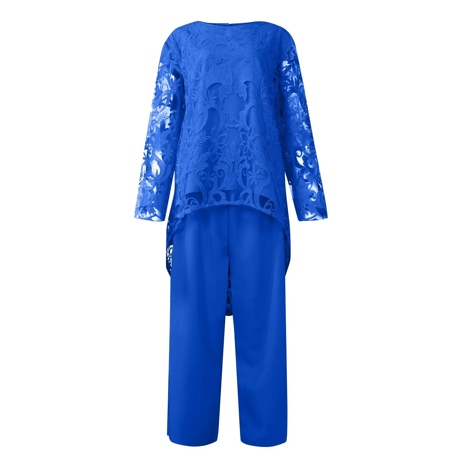 2 Pieces Set Plus Size Women Clothes African Dashiki Ankara Lace Wedding Outfits 2023 Spring Fashion Tops Pants Trousers Suits