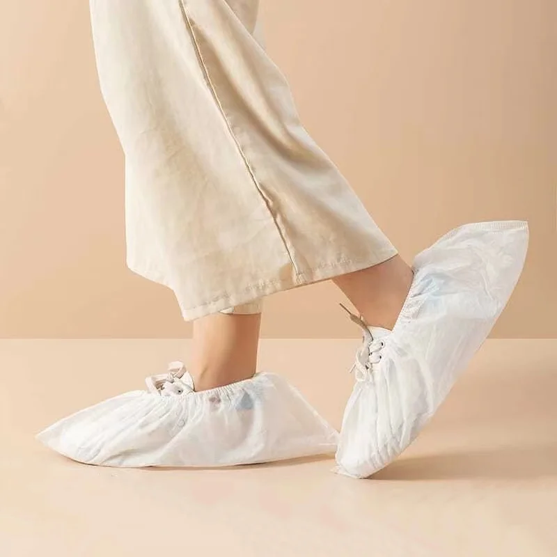 Disposable Shoe Covers Boot Non-Slip Large Foot Booties for Indoors Contractors Floor Carpet Shoe Coverings Protectors 100Pack disposable shoe covers,shoe covers