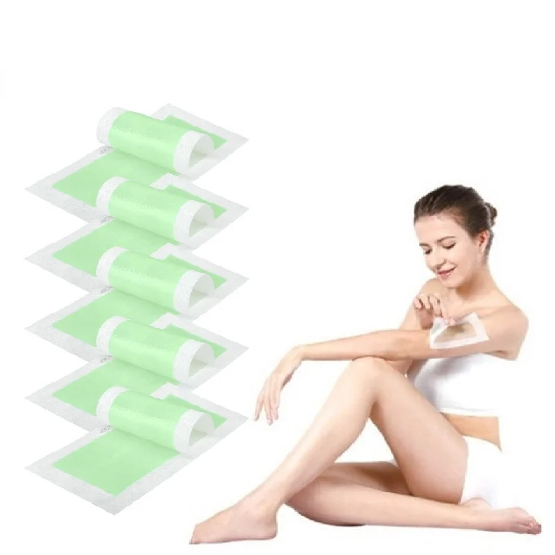 5pcs Multi Colors Professional Hair Removal Double Sided Cold Wax Strips Paper for Leg Body Face Wax Paper depilatory wax strips hair removal wax hair removal wax paper