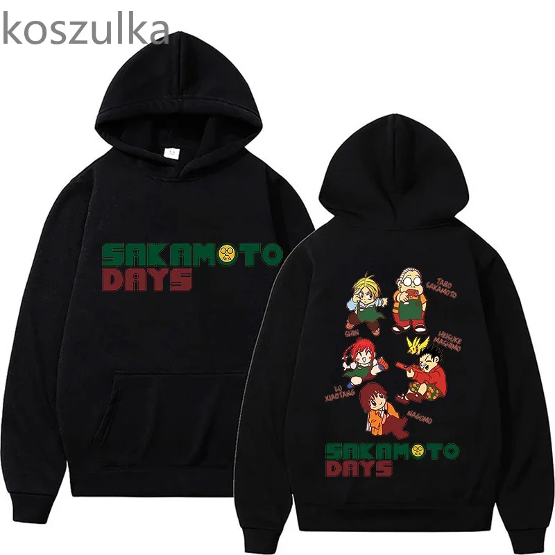 SAKAMOTO DAYS 2025 Hoodies Aesthetic New Anime Print Sweatshirts Unisex Autumn Winter Hip Hop Tops Mens Gothic Harajuku Clothes 2
