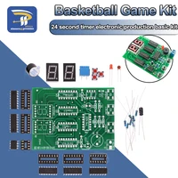 Kit d'enseignement électronique pour jeu de basket-ball, compte à rebours électrique de 24 secondes, 2 bits, pratique de Production électronique, bricolage 1