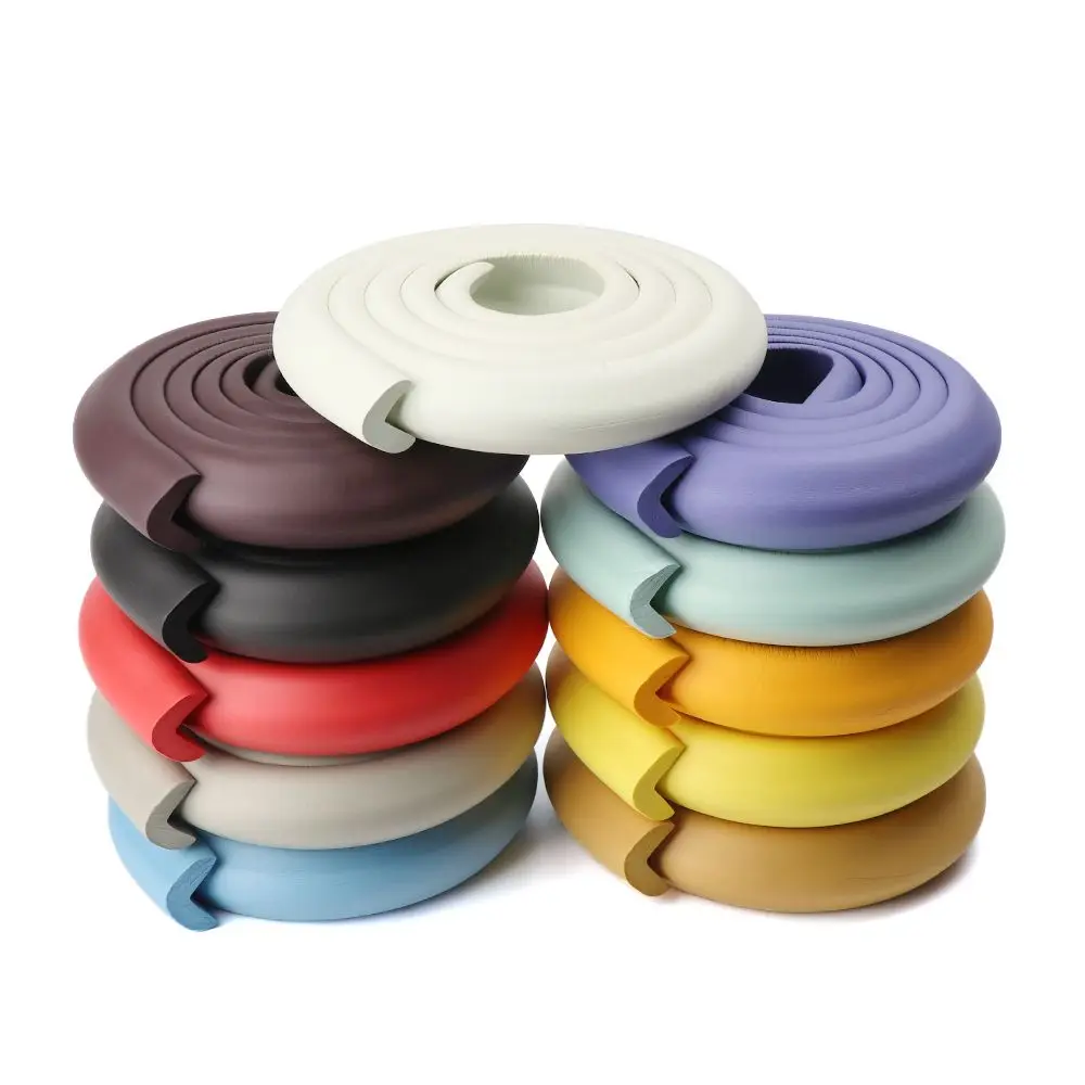 Desk Corner Protector 2M Children Desk Safety Edge Protection Anticollision Strip silicone table corner protector,table corner protector,table edge protector,furniture anti collision strip,door anti collision protector