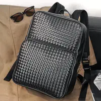 Brand Designer Backpack Men High Quality Pu Leather Bag For Teenager School Shoulder Daypacks Mochila Male Black 1