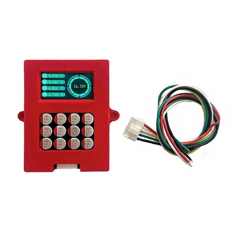 AU67-3-4S 5A Balancer With Voltage Display TFT Lipo/Lifepo4 Battery Voltage Tester Energy Transfer Equalizer