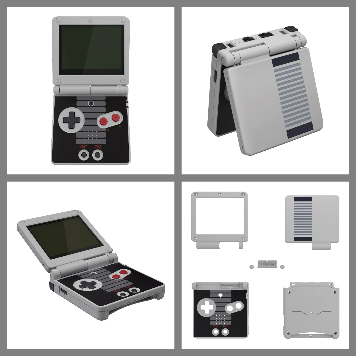 SP GBA SP, Soft Touch atualizado, IPS